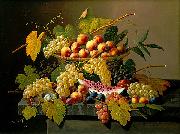 Severin Roesen, Still Life with a Basket of Fruit